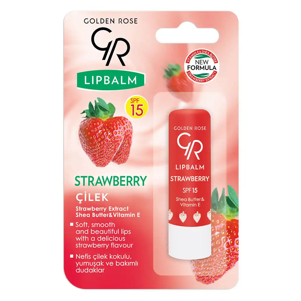 Golden Rose Lip Balm Strawberry Spf15