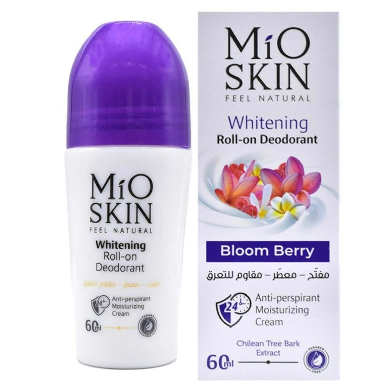 Mio Skin Whitening Roll On deodorant Bloom Berry