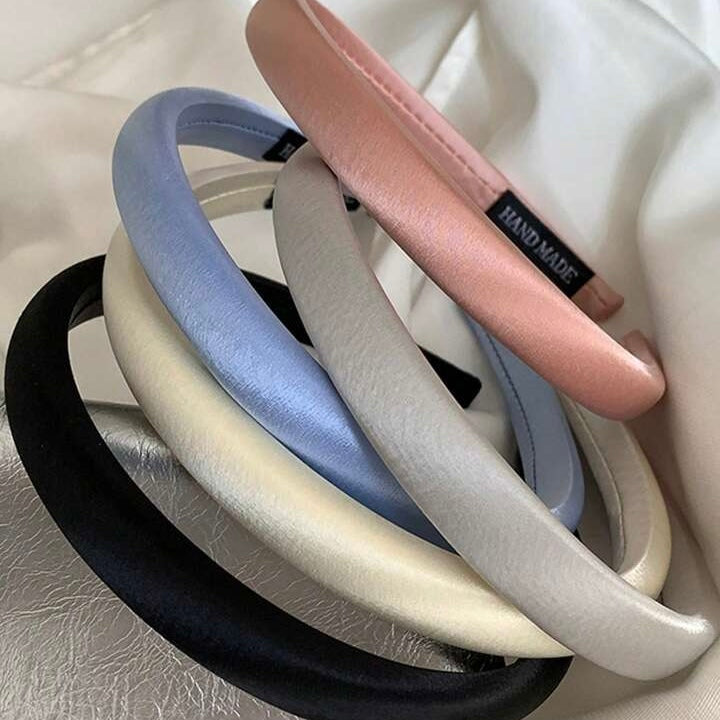 Satin Minimalist Hairband 5 Pieces