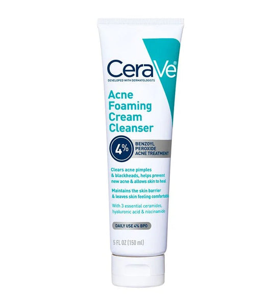 Cerave Benzoyl Peroxide Foaming Cream Cleanser