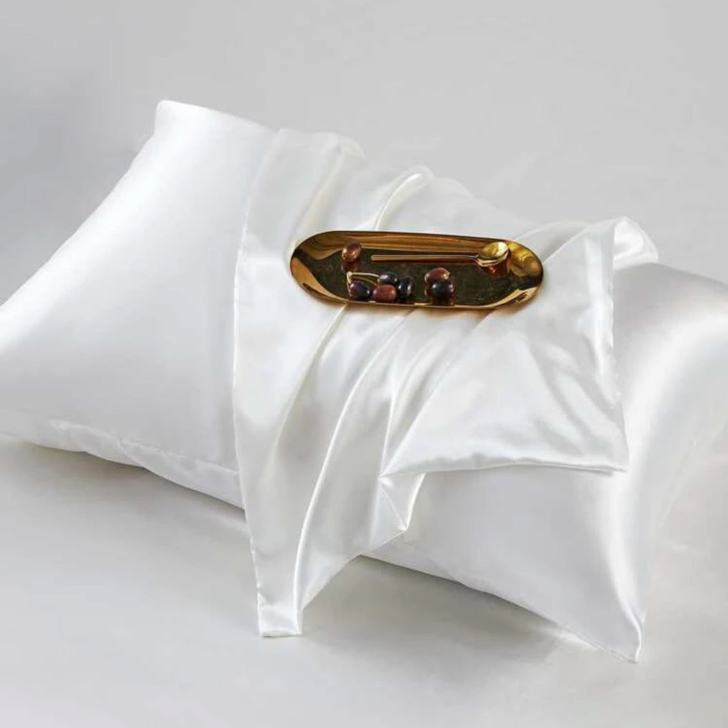 White Satin Pillow Case