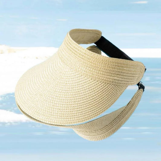 Solid Visor Beige Hat