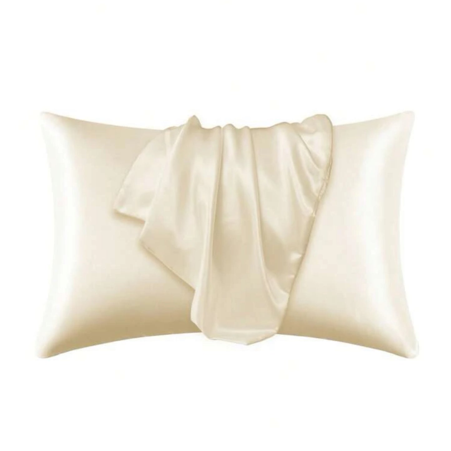 Off White Satin Pillow Case