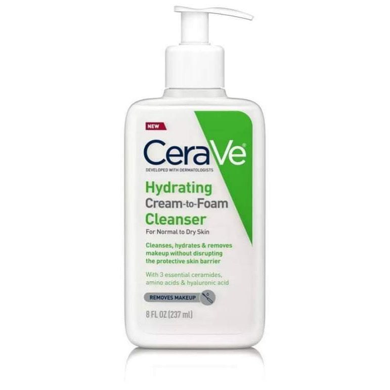 Cerave Hydrating Cream To Foam Cleanser